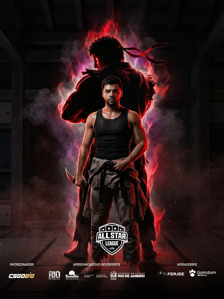 Pôster do presidente Nak, do time Hadouken Club