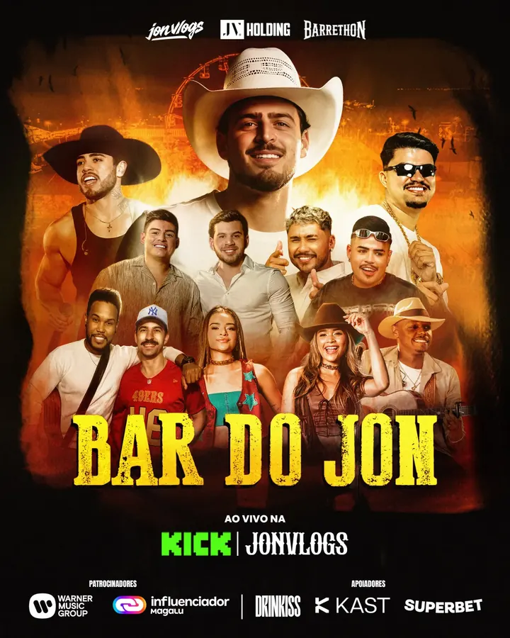 Arte do Bar do Jon com o Jon e os convidados, ao vivo na Kick