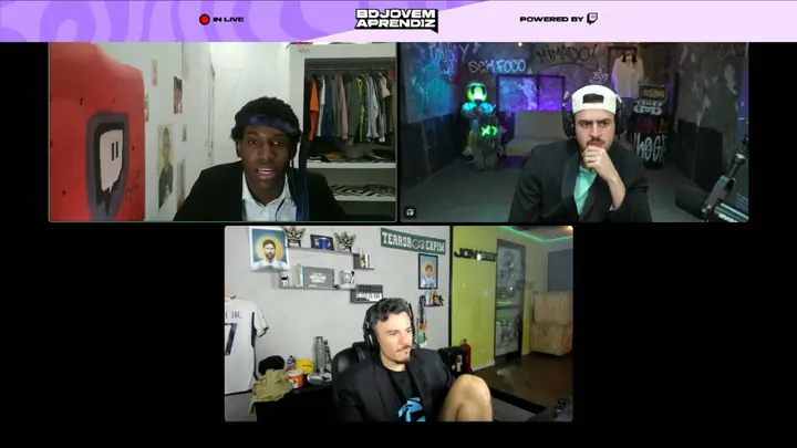React ao vivo: o Jon e os influenciadores do BDJ assistem a um participante
