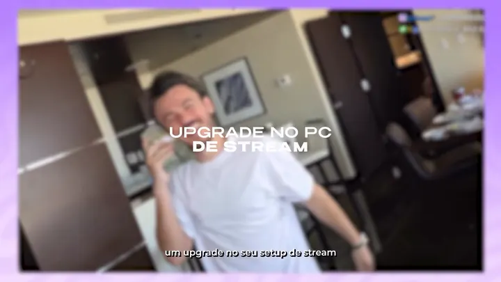 Cena do vídeo de lançamento com o título Upgrade no PC de stream, um dos prêmios